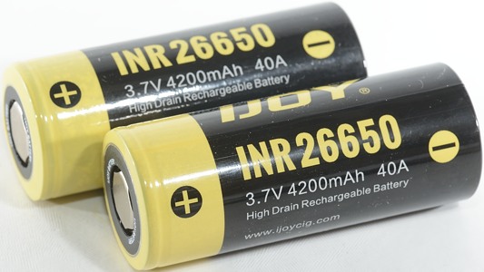 Test review of Ijoy INR26650 4200mAh Black Yellow Rechargeable